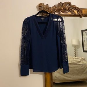 express work blouse chiffon and lace